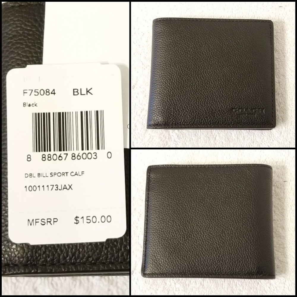 🆕️💯 Authentic Coach Men's Wallet Billfold F75084 - Picture 7 of 7